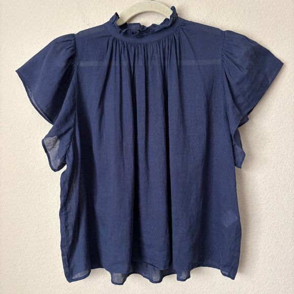 Trovata Tops - Trovata Birds of Paradis Boho Carla Highneck Blouse Shirt Top